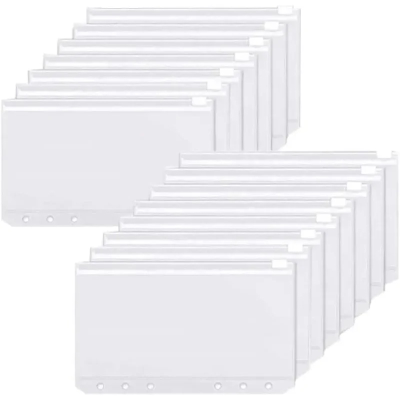 Planner Weekly Budget - 6-30PCS 바인더 포켓 A6 6홀 지퍼