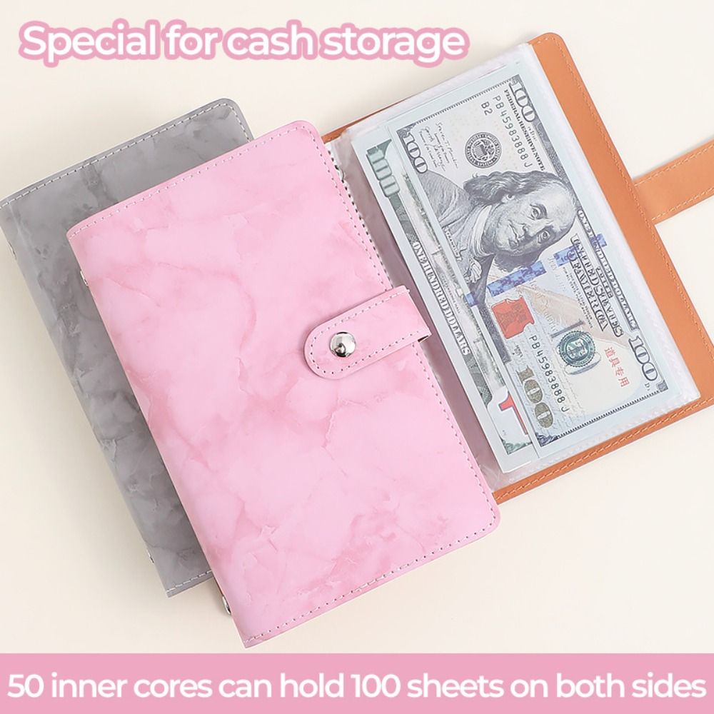 고품질 PU 현금 입금장부 마블 패턴 100포켓 현금  - Planner Weekly Budget 리뷰 및 가격