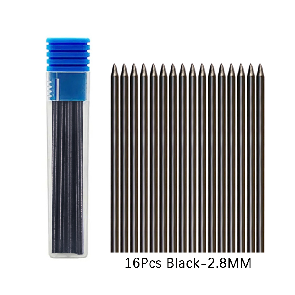 16 개/상자 2.8mm 2B 단단한 목수 연필 교체  - Mechanical Pencil Lead 리뷰 및 가격