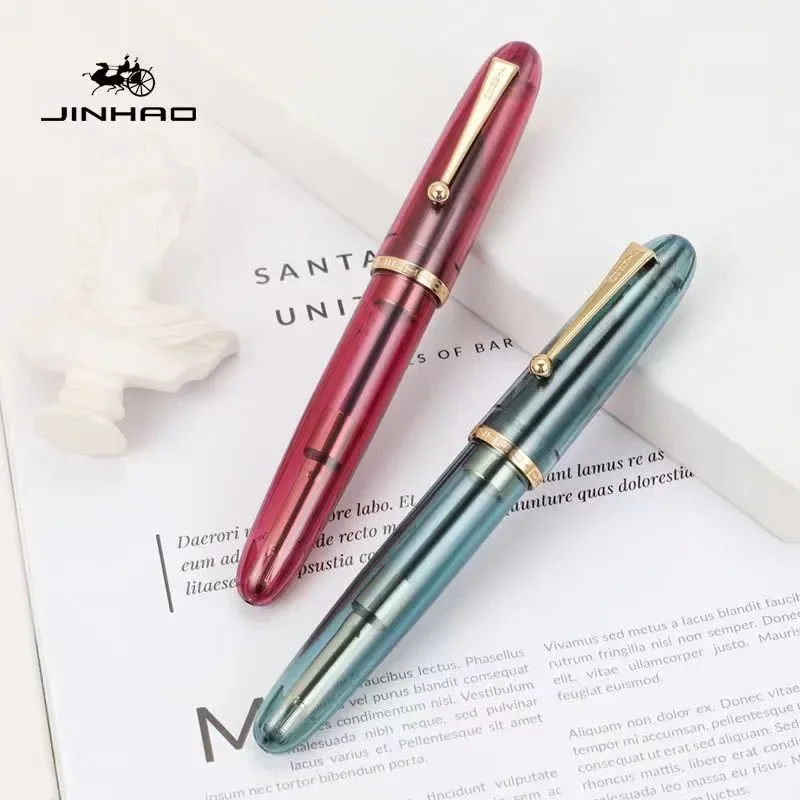 Jinhao 9019 만년필 투명 고급 송진 펜, 펜촉 - Stationery Supplies Business 리뷰 및 가격