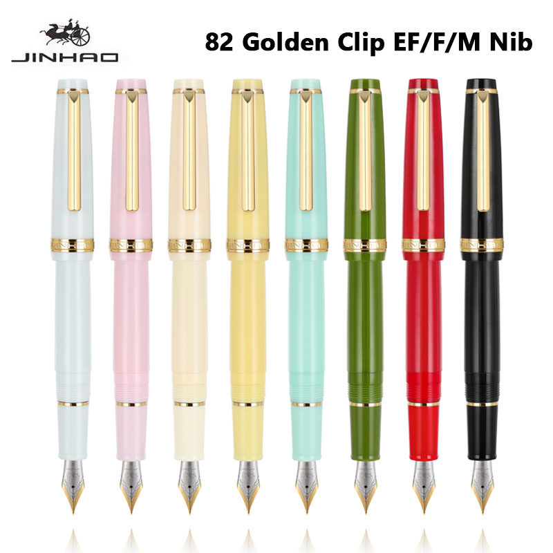 Jinhao 82 만년필 골든 클립 EF/F/M 펜촉  - Stationery Supplies Business 리뷰 및 가격