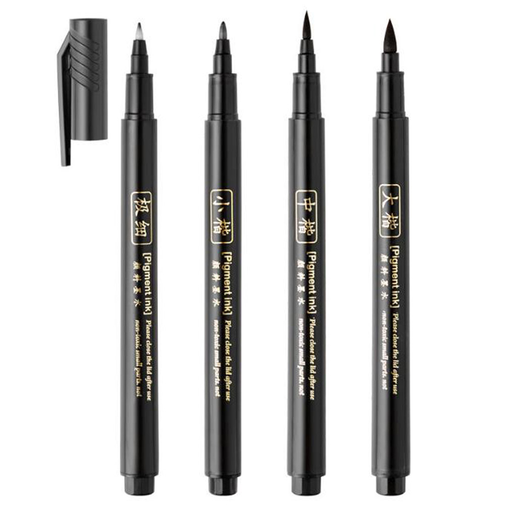 4pc 브러시 펜 서예 펜 중국어 단어 학습 편지지 학 - Stationery Supplier 리뷰 및 가격