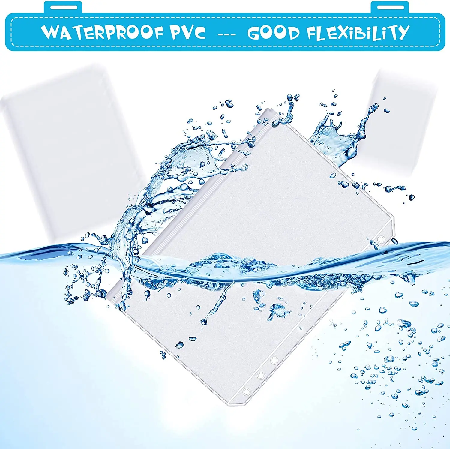 바인더 포켓 A6 6 홀 지퍼 바인더 포켓 방수 PVC - Planner Weekly Budget 리뷰 및 가격