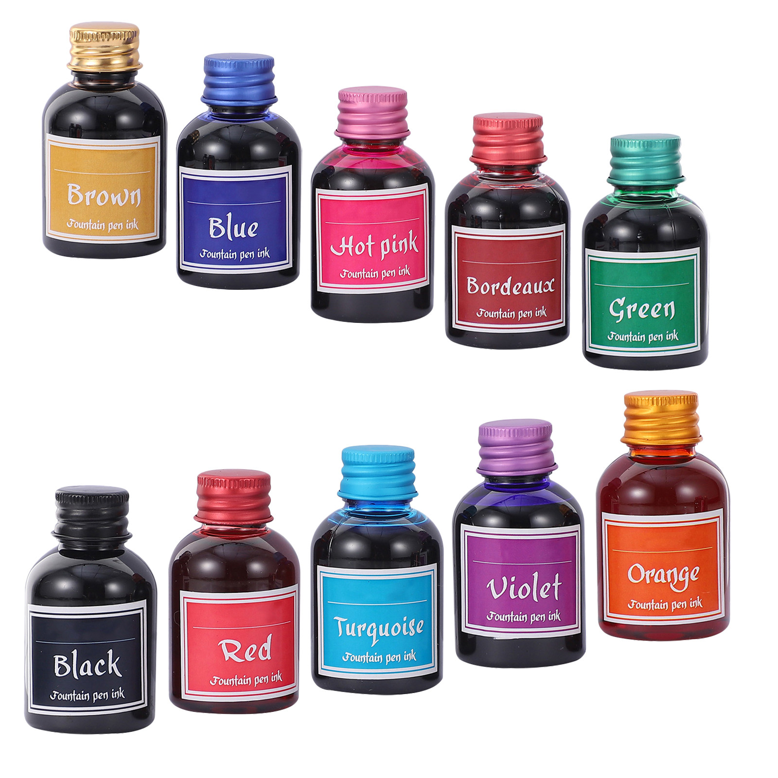 10병 스무스 플로우 빠른 건조 캘리그라피 잉크 세트, - Calligraphy Ink Bottle 리뷰 및 가격