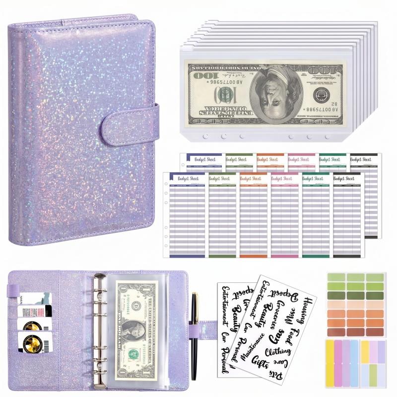 부드러운 가죽 바인더 예산 플래너 현금 봉투 바인더(예 - Planner Weekly Budget 리뷰 및 가격